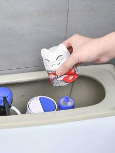 TOILET CLEANER MODEL KUCING Otomatis 200 Gram Pembersih Closet Penyegar Kloset Automatic Magic Flush Pengharum Ruangan Pewangi Kamar Mandi Blue Bear Biru Karbol Anti Kerak Bau WC Duduk Jongkok