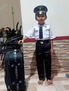Baju Seragam Anak profesi Pilot lengkap