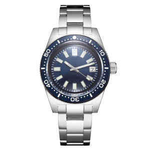 Tandorio 41mm 62MAS Black Gray Dial NH35A Automatic 300M Diving Mens Watch Ceramic Bezel Green Lume Bow Sapphire Glass