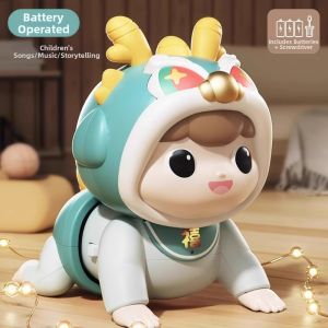 Yimi | Baby Crawling Learning Toy 0-1 Year Electric Motorized Head Lifting Training Interactive Music Sound Toy for Infant Development Early Education