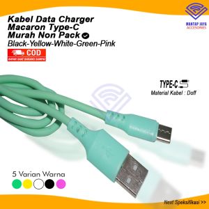 [COD] KABEL DATA CHARGER MACARON TYPE C MURAH NON PACK