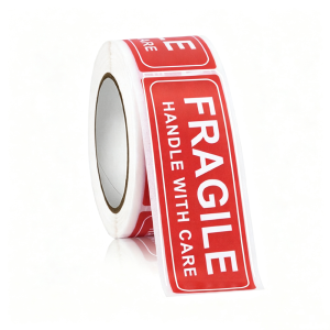 120-500pcs Fragile Stickers Roll Handle with Care 2.5cm*7.5cm Shipping Label Packaging Remind Label Thank You stickers
