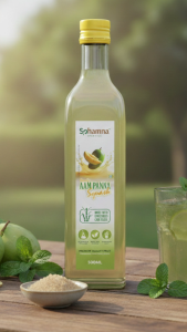 Sohamna Organics Aam Panna Squash | 500ml | Raw Mango & Traditional Spices | Natural Summer Refresher