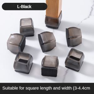 8Pcs Silicone Furniture Non-Slip Pads Chair Sofa Feet Anti-noise Feet Cover Wood Floor From Scratches Protectors Mats