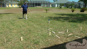 Kubb Game Set Wooden Block Tossing Game Set Outdoor Games