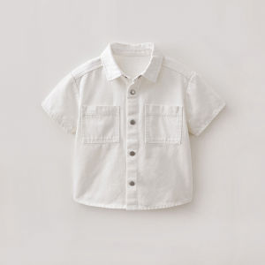Marc&Janie | Vintage Stylish Cotton Denim Short Sleeve Shirt