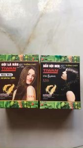 Gội là Nâu Tiwan Hộp 10 gói có kèm bao tay