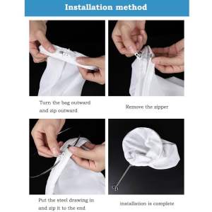 Coffee Milk Tea filter bag washable reusable stainless steel Muslin cotton strainer