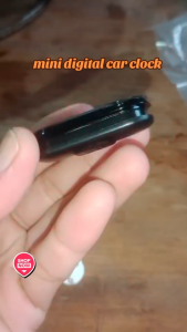 Đồng hồ kỹ thuật số mini cho xe máy và xe đạp Dạ quang Độ bám dính mạnh Đồng hồ mini để trang trí bảng điều khiển xe máy