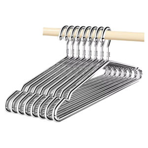 304 Stainless Steel Coat Hanger Home Dormitory Bold Thickened Clothes Hanger Hook Clothes Support Seamless Long Clothes Hanger