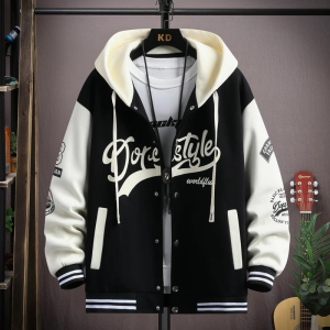 VARSITY SEMI HD DORSTYLE BASEBALL HOODIE VINTAGE UNIK BAHAN TEBAL