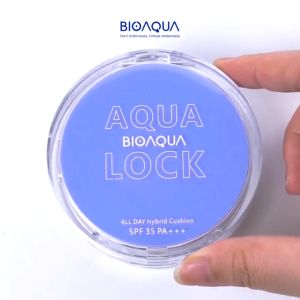 BIOAQUA AquaLock ALL DAY Hybrid Cushion SPF35 PA+++ Bedak Cushion Waterproof BB Cushion
