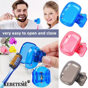 Kebeteme 5 cái vỏ bảo vệ bàn chải đánh răng di động vỏ bọc bàn chải nhựa thông dụng bàn chải đánh răng di động sắp xếp cho đi bộ ngoài trời du lịch