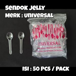 Sendok Es Krim UNIVERSAL Bening Isi 50 Pcs / STB / Sendok Ice Cream / Sendok Plastik Kecil