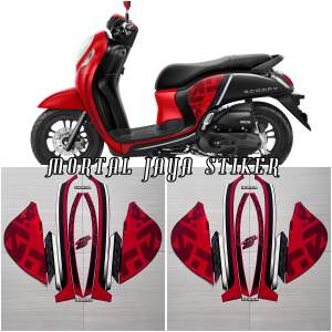 STIKER STRIPING LIS LES BODY MOTOR SCOOPY SPORTY 2020 2021