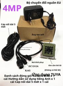Camera IP Không Dây Mini 6MP 4MP POE 2K Với Tầm Nhìn Ban Đêm Camera An Ninh Trong Nhà Tương Thích Với Smart Life Tuya Kích Thước Nhỏ Kiểu Dáng Tổ Chim