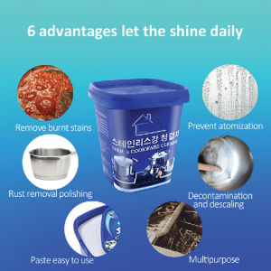 Magic Cleaning Cream Stainless Steel Oven And Cookware Cleaner Paste Removing Decontamination/Pengilat Periuk (500g)