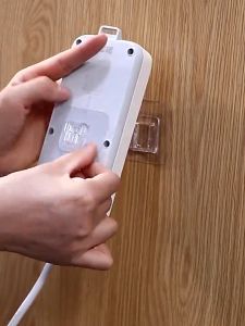 Miếng dán tường thay thế hình chữ U 6x6cm dự phòng cho kệ remote kệ nhà tắm