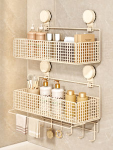 JIAJIESHI | Wall-Mounted Bathroom Towel Shelf with Suction Cups