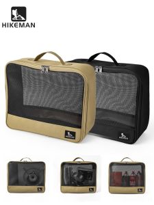 HIKEMAN Outdoor Camping Storage Bag Large Capacity Debris Bag Portable Butane Stove Gas Tank Tableware Storage Bag