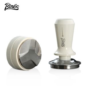 BINCOO Coffee Tamper Hammer Powder Dispenser Base Set Coffee Utensils Coffee Machine Equipment 51/58MM