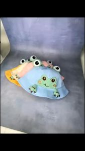 Nón cho bé (3 tháng - dưới 4 tuổi ) mũ bụcket chống nắng CHÚ ẾCH vải mềm êm