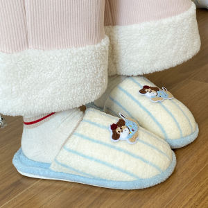 Dép Đi Trong Nhà Mùa Đông EVA Đế Dày Lót Lông Cừu Chống Trượt Cho Nữ Dép Đi Trong Nhà Thoải Mái Dễ Mang Thoáng Khí Chống Trượt