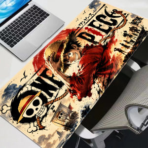 Bandai | XXL O-One P-Piece Luffy Gaming Mouse Pad Gamer Home Computer HD Mousepad Cool Keyboard Pad Non-Slip Office Rubber Big Mouse Mats