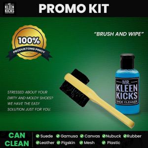 promo kit mr kleenkicks shoe cleaner