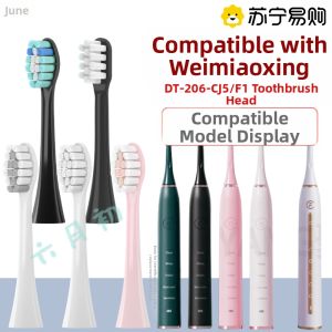 Soft Bristle Electric Toothbrush Head Compatible with Weimiao Star DT-206-CJ5/F1 Universal Replacement Brush Head for Deep Cleaning