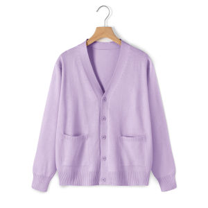 เสื้อสเวตเตอร์ถักแขนยาวบาง สไตล์นักศึกษาญี่ปุ่น ทรงหลวม สีสันสดใส ปกโปโล กระดุมเดียว ผ้าโพลีเอสเตอร์ ฤดูใบไม้ผลิ 2024