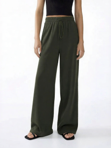 AMII | Elastic Adjustable Waist Loose Wide Leg Casual Pants Versatile Draping Trousers