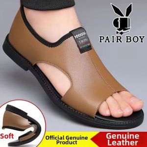 PAIR BOY | Non-slip Summer Leather Mens Sandals