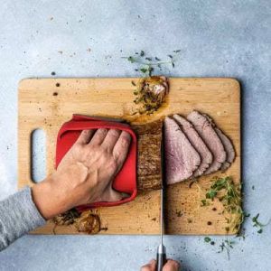 Heat Resistant Silicone Gloves Thickened Non-slip Kitchen Oven Microwave Baking Anti-scald Hand Clips for Household Use