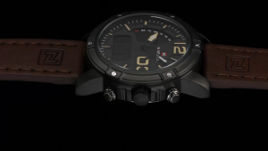 NAVIFORCE Men Watch Digital Sport Mens WristWatch Top Brand Luxury Military Army Leather Band Analog LED Quartz Male Clock NF9095
