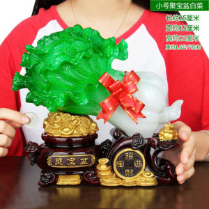 👍全城最低价🔥本地速发🔥🔥升级款聚宝盆玉白菜金蟾存钱罐摆件🔥新年送礼精选🔥工艺品摆设办公室客厅酒柜装饰品店铺开业礼品 gift decoration fortune luck 风水 feng shui best resin