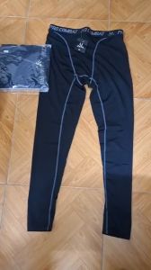 Quần Body thể thao màu trơn thoải mái nhanh khô màu đen dễ mặc