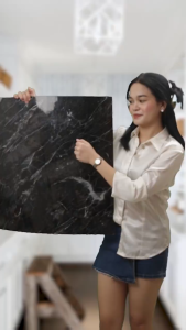20/30/40/50PCS High Quality Marble Vinyl Tile Stickers 60x60cm Waterproof Self Adhesive Flooring Decor Suitable for bedroom kitchen and living room marble floor stickers