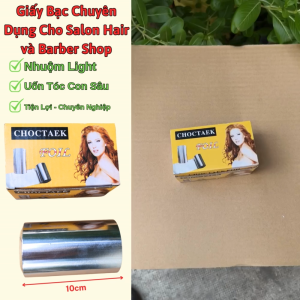 Giấy Bạc Dùng Nhuộm Light và Uốn Tóc Con Sâu - Rộng 10cm  Tiện Lợi Chuyên Nghiệp Cho Salon Hair và Barber Shop