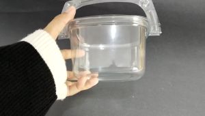Tray Mika Keranjang 500 ml isi 25 pcs + tutup | mika salad | kotak kue | tempat puding | buah potong