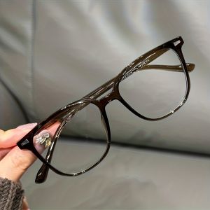 Decorative Flat Light Glasses Natural Beauty Artifact Large Frame Round Face Glasses Frame Fashionable Decoration