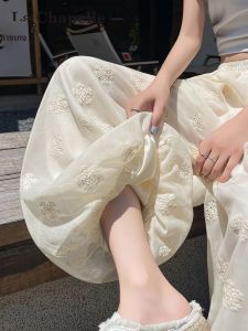La Chapelle | Apricot Color Breathable Ramie Wide Leg Culotte Trousers