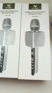 Micro Karaoke Bluetooth YS98 không dây tích hợp loa bass trầm ấm hỗ trợ song ca pin sạc