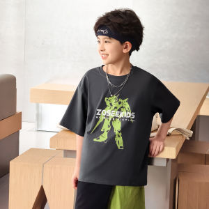 zosee | Áo Thun T-Shirt Dáng Mech Cho Bé Trai Tay Ngắn Cảm Giác Mát Lạnh