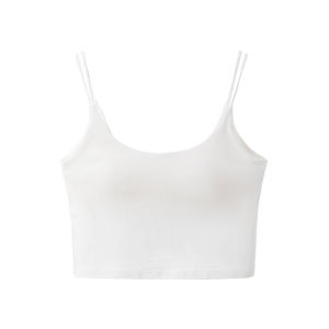 MiiOW | Áo ba lỗ cotton Modal mùa hè cho nữ Áo ngực có đệm Áo ba lỗ không dây thoáng khí Quần áo làm việc Thường ngày Đi chơi Đi bộ