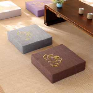 Thickened Square Zafu Cushion Tatami Style Living Room Bedroom Carpet Removable And Washable Floor Seat Pad for Winter Use