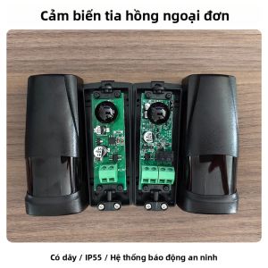 Máy Dò Tia Hồng Ngoại Có Dây Phạm Vi 15m IP55 Hệ Thống Báo Động Xâm Nhập An Ninh Gia Đình Ngoài Trời Bảo Vệ Chu Vi Rào Chắn Hồng Ngoại