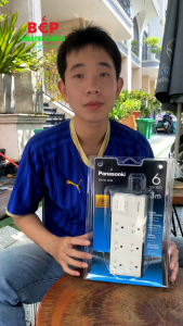 Ổ cắm có dây Panasonic WCHG2836 3 ổ cắm 3 chấu Dây điện dài 3 mét Bảo hành 12 tháng - CHB