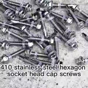 410 Stainless Steel Self-Drilling TEK Screws Hex Washer Head Self Drilling Screws Dovetail Screw for Metal