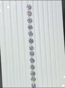 50pcs Cubic Zirconia Stones 6mm White Round Shape Brilliant Cut Loose CZ Stones Synthetic Gems Beads For Jewelry DIY Material